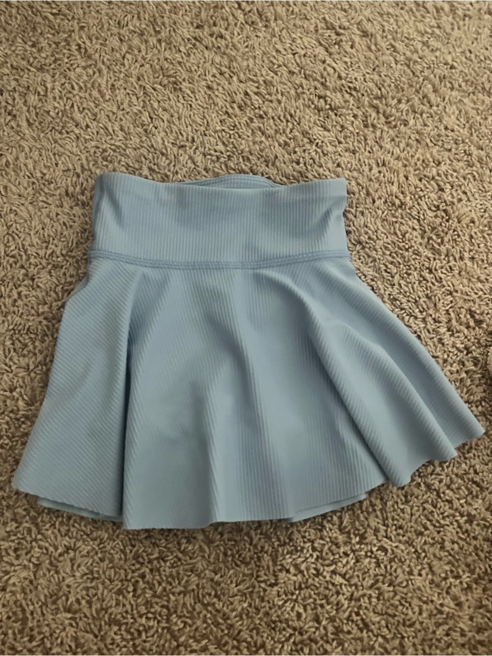 Girls Light Blue Athletic Flared Skirt